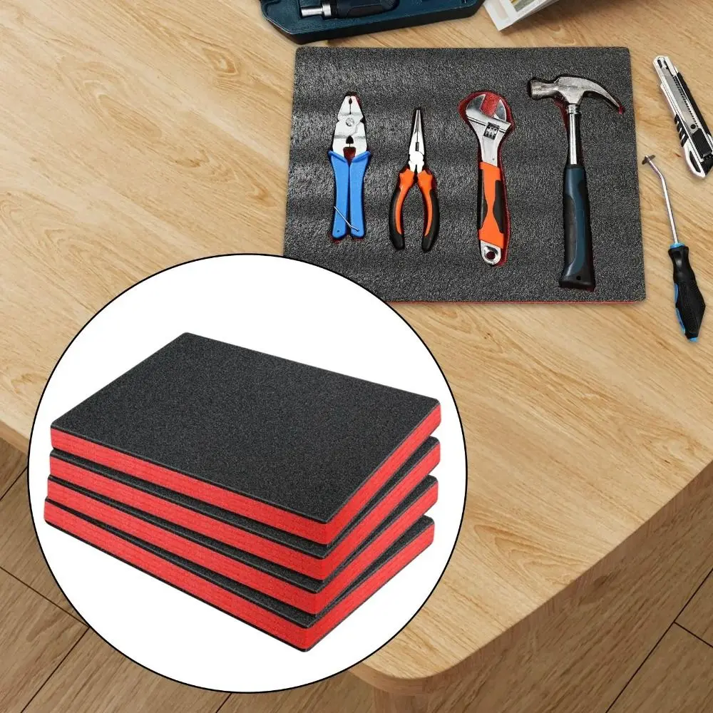 New Foam Tool Box Foam Inserts Black Red Multi-purpose Tabletop Miniatures Padding Tabletop Miniatures