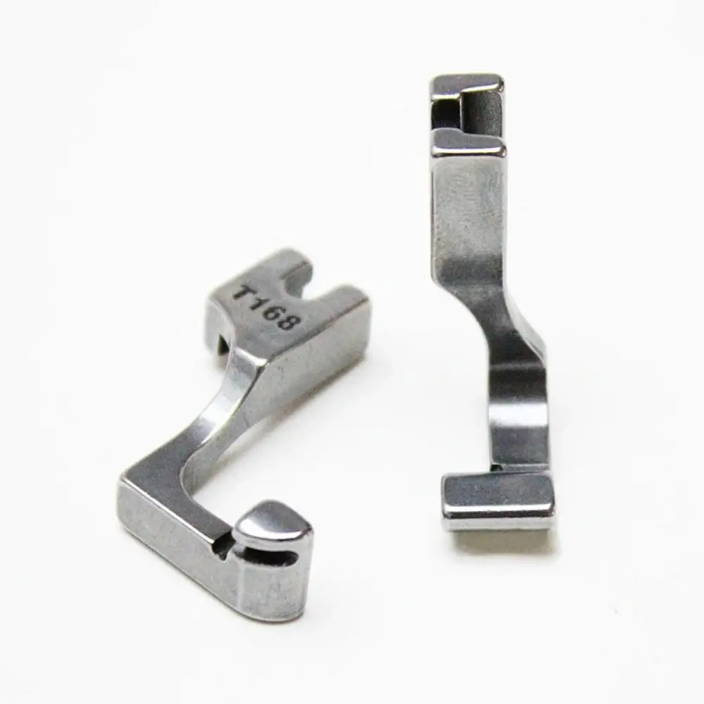 S518L/T168 Random Industrial Sewing Machine Lockstitch Flat Steel Single-Sided Invisible Zipper Presser Foot Sewing Accessories