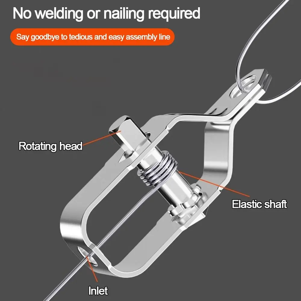 New Heavy Duty Wire Tightener Silver Galvanised Electric Fence Tightener Wire Ratchet Tensioner Home