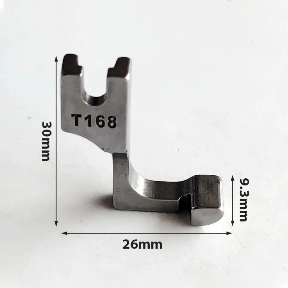 S518L/T168 Random Industrial Sewing Machine Lockstitch Flat Steel Single-Sided Invisible Zipper Presser Foot Sewing Accessories