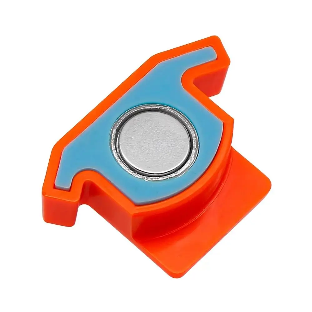 Anti-Slip Grip Sewing Magnetic Seam Guide Locking with Scale Sewing Ruler Anti-Curling Colour Stitcher Positioning Tool