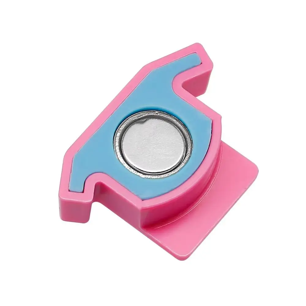Anti-Slip Grip Sewing Magnetic Seam Guide Locking with Scale Sewing Ruler Anti-Curling Colour Stitcher Positioning Tool