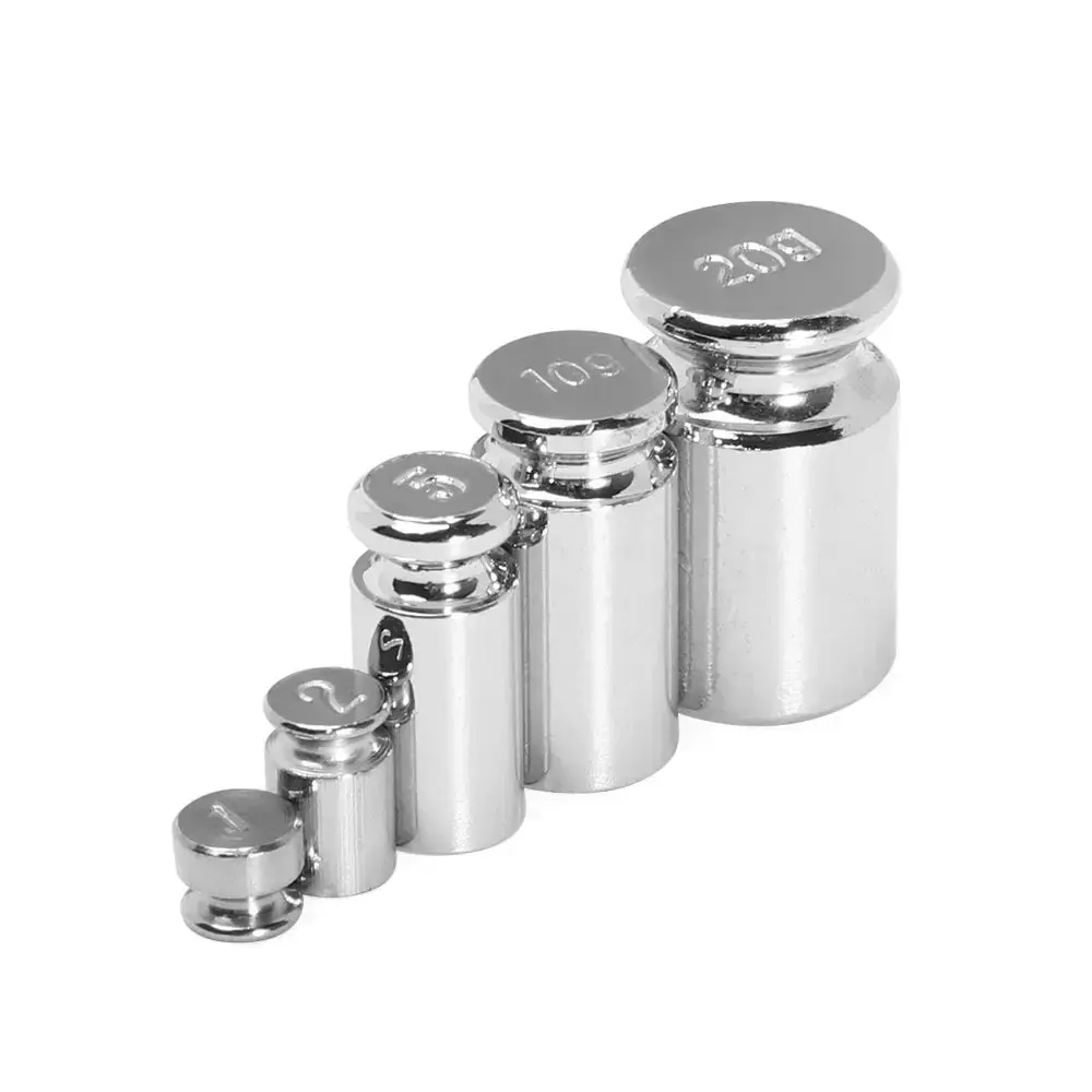 1/5pcs Hot Sale Correction Tool Weight Measurement Scale Weights Sets Weighing Scales Accurate Calibration Set Chrome Plating