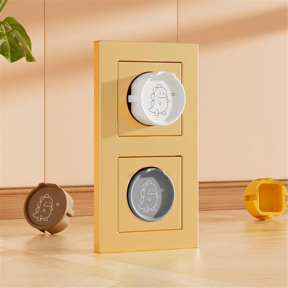 Korea Russia Europe Socket Protection Cover Silicone Dinosaur Pattern Power Socket Protection Dust Protection Cover