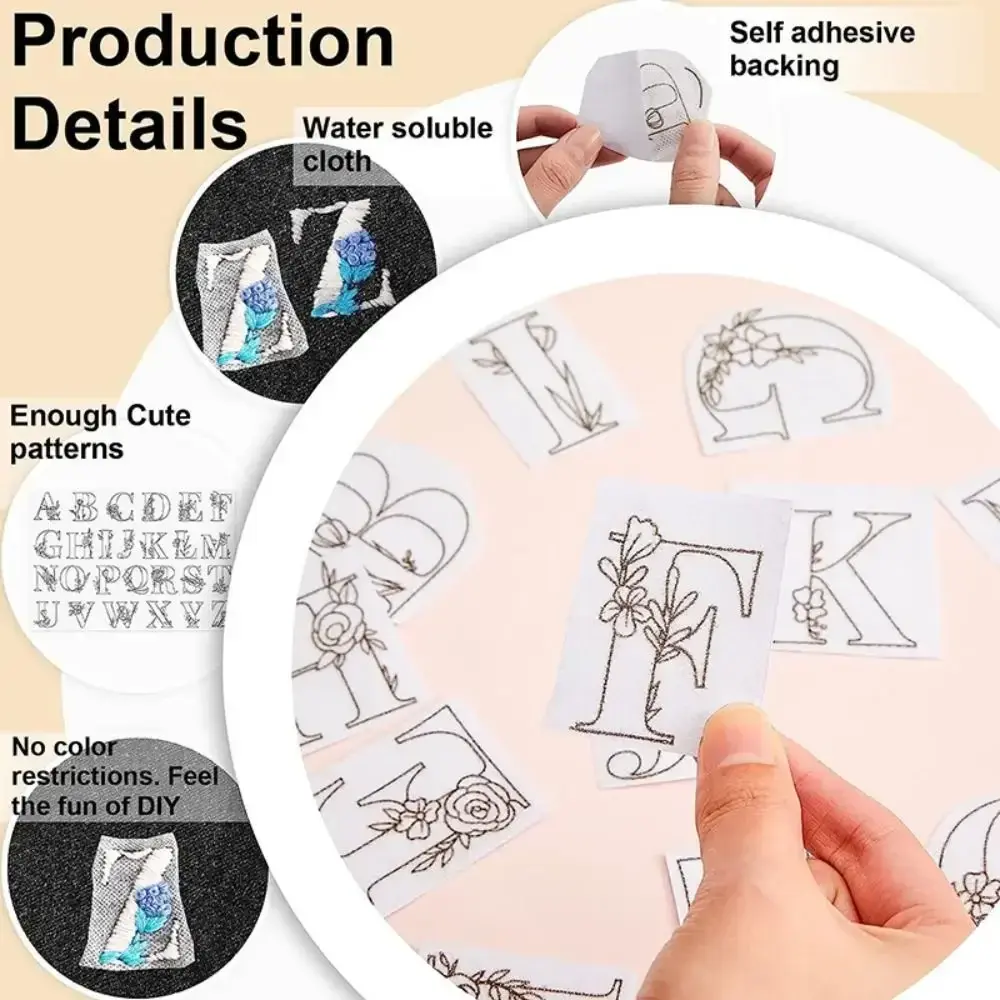 Stitching Embroidery Paper Water Soluble Embroidery Stabilizer Sewing DIY Handmade Embroidery Crafts Supplies Accessories