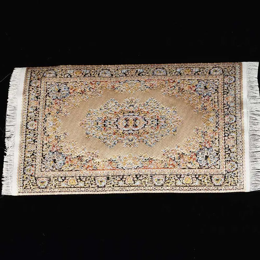 Toy Turkish Style Mini House Decor Floor Coverings Miniature Weaving Rug Doll Accessories Dollhouse Carpet