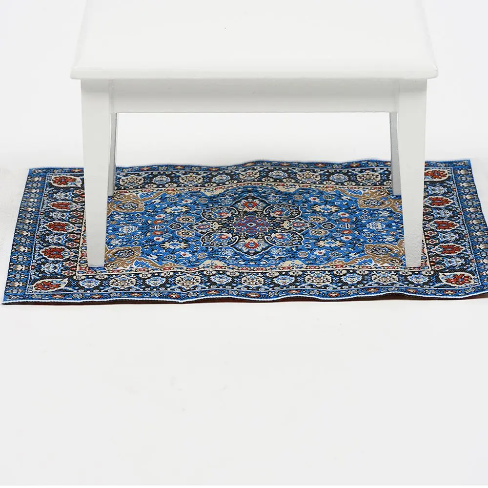 Toy Turkish Style Mini House Decor Floor Coverings Miniature Weaving Rug Doll Accessories Dollhouse Carpet