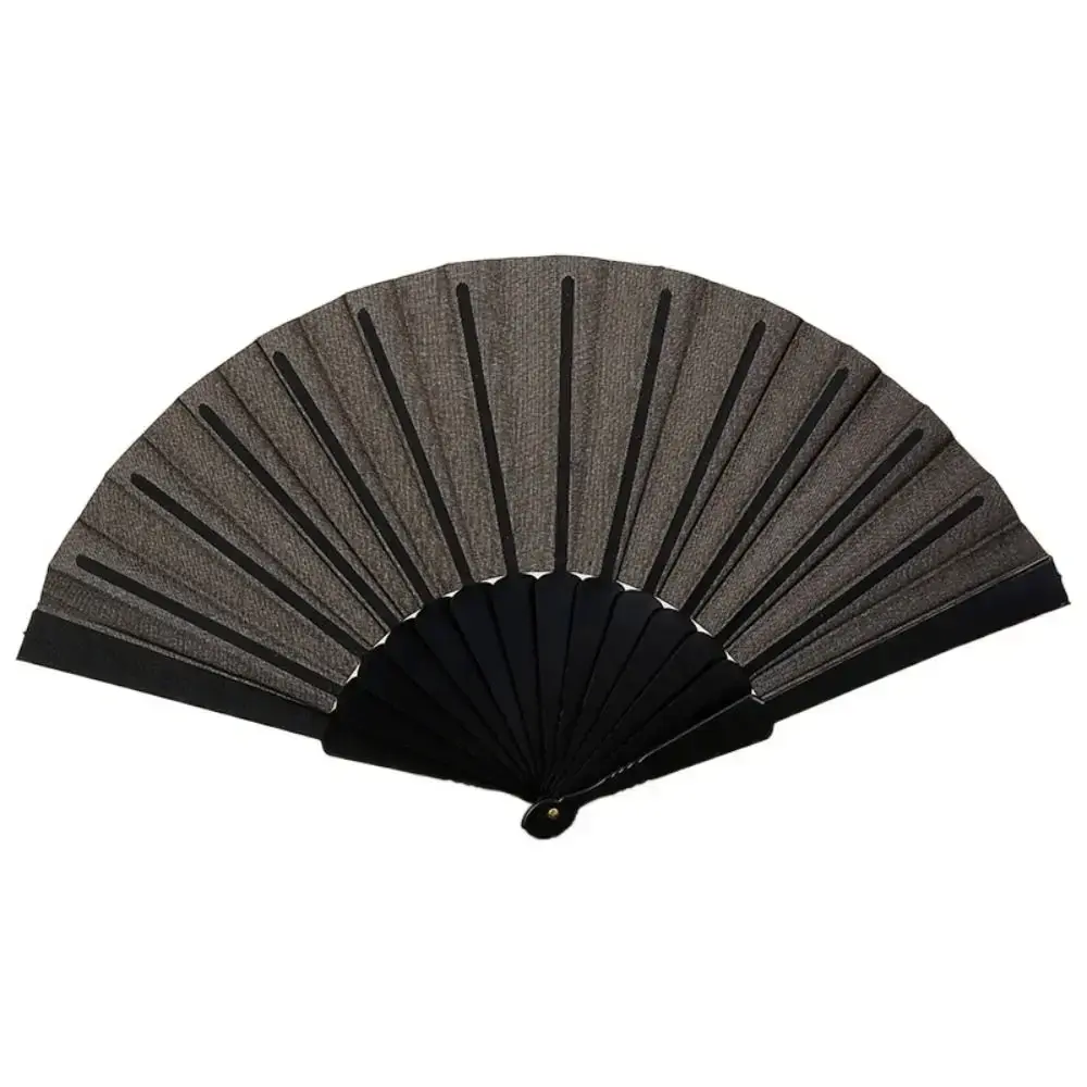 Portable Folding Fan Elegant Plain Cloth Hand Fan Chinese Plastic Fabric Hand Fan for Weddings Travel Party Dancing Cosplay