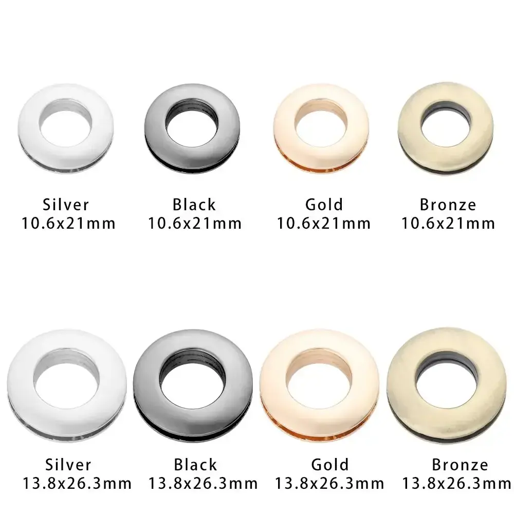 Metal Eyelet Button With Screws Alloy Grommets Leather Craft Accessories For DIY Bag Garment Shoe Clothes Jeans Decoration