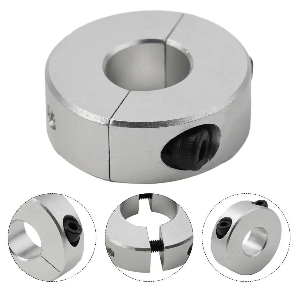 1Pcs Aluminum Alloy Fixed Locking Limit Ring 6-20mm Diameter Double Split Shaft Collar Separate Optical Axis with Screws