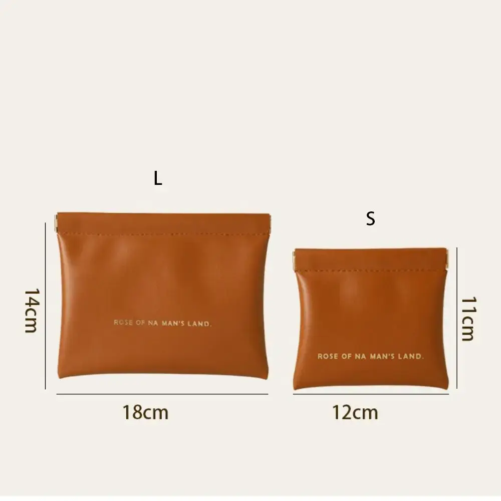 Fashion Simple Lipstick Makeup Bag Portable Mini Jewelry Handbag PU Travel Cosmetic Organizer Pouch for Women Girls