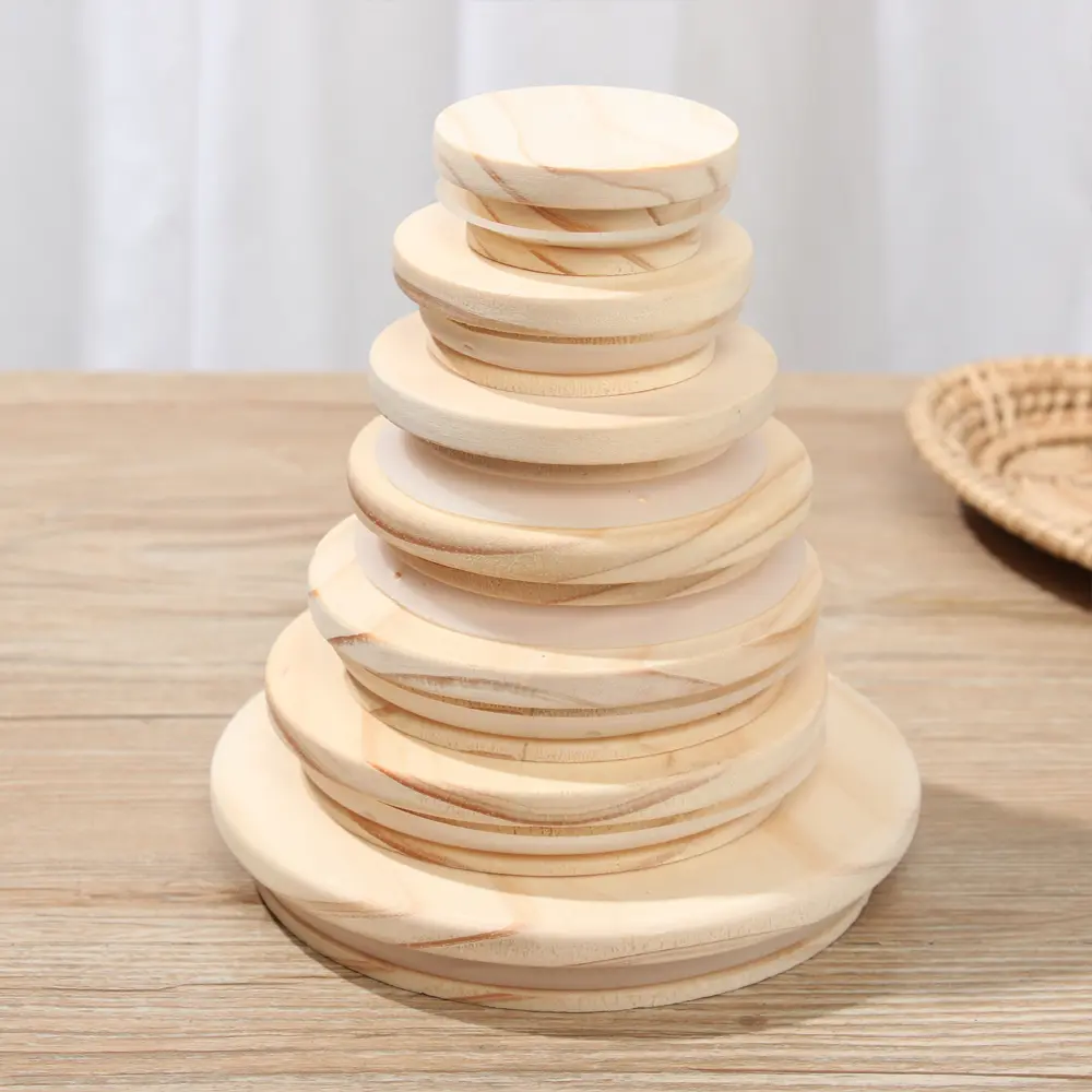 Reusable Bottle Sealing Caps Compatible Wide Mouth Cover Wood Lids Mason Jar Lid Canning Storage