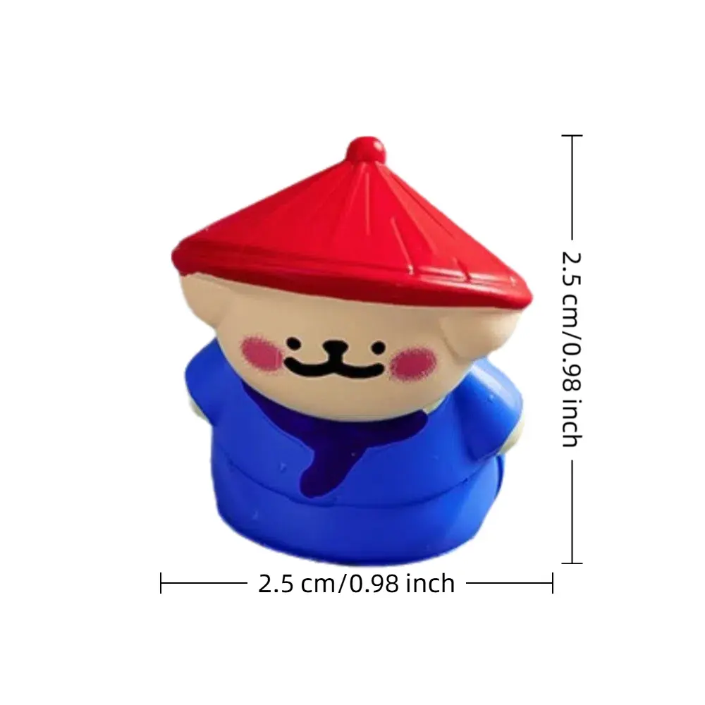 1/3/5/6pcs Emperor Desktop Ornament Handmade Craft Mini Puppy Dog Figurine Resin Desktop Display Miniature Ornament Car Decor
