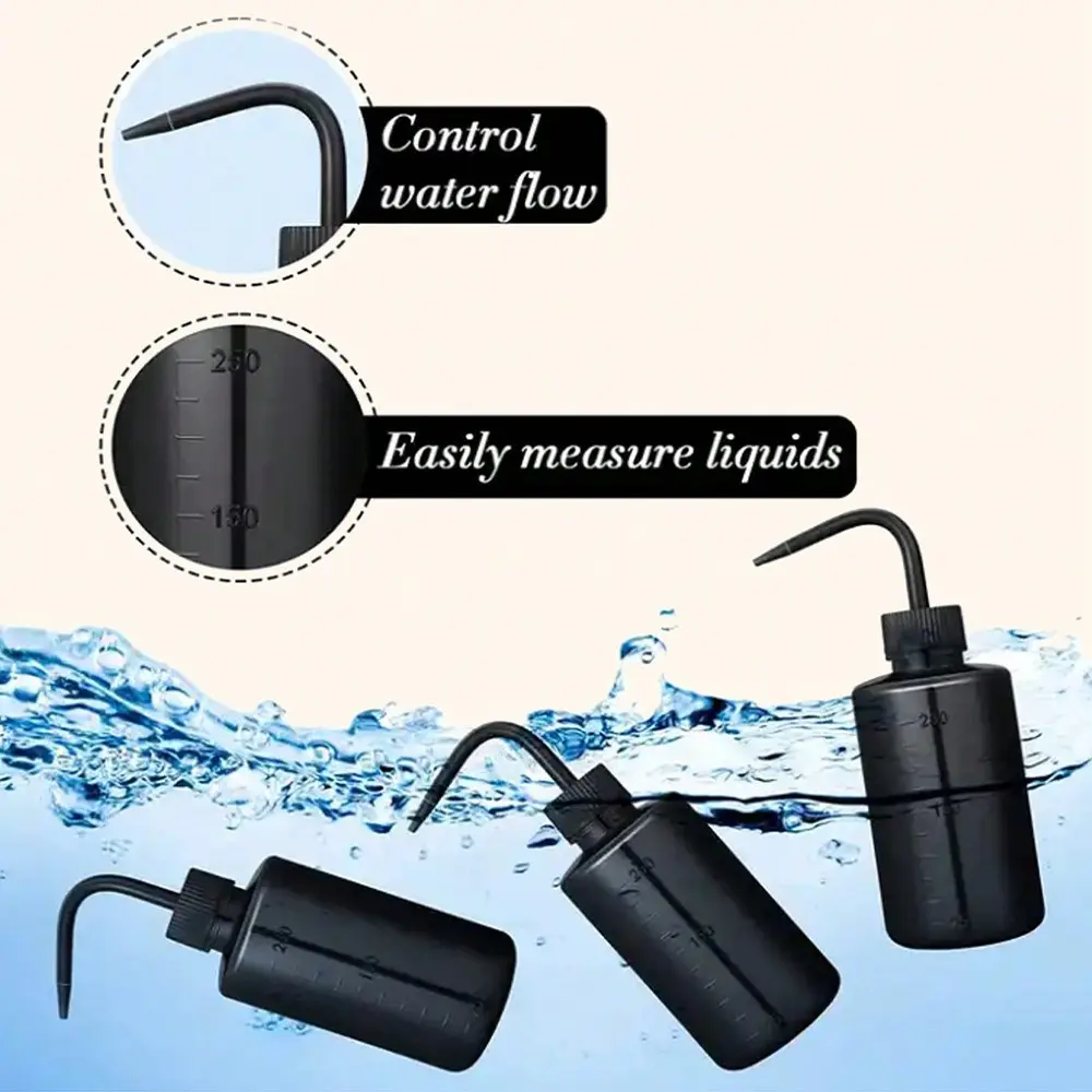 Safety Rinse 250ml Water Squirt Bottle Plastic Measurement Wash Bottle Watering Tools Squeeze Washing