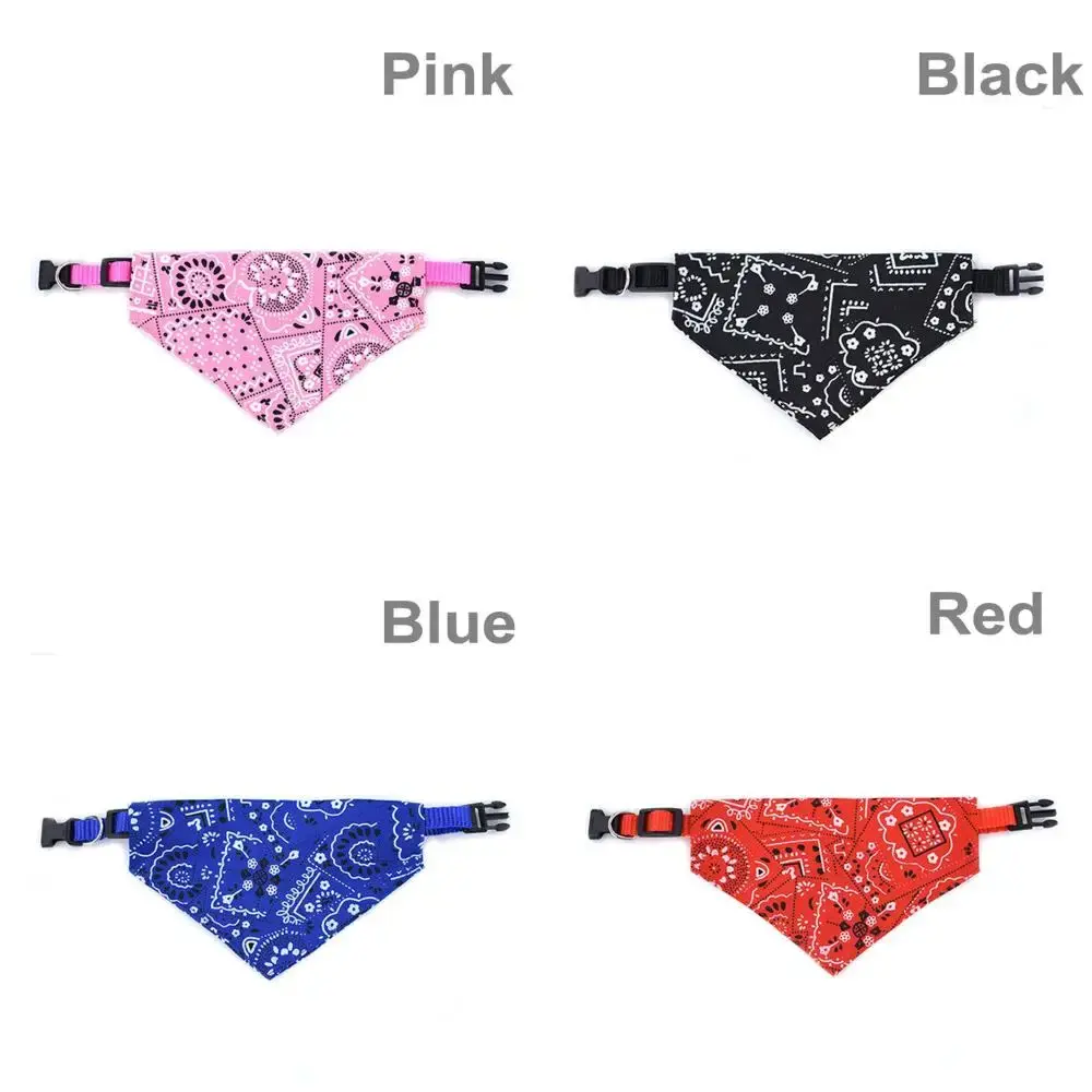 Adjustable Pet Puppy Cat Scarf For Cat Small Medium Large Dogs Bandana Collar Birthday Party Dress Up Pet Accessories