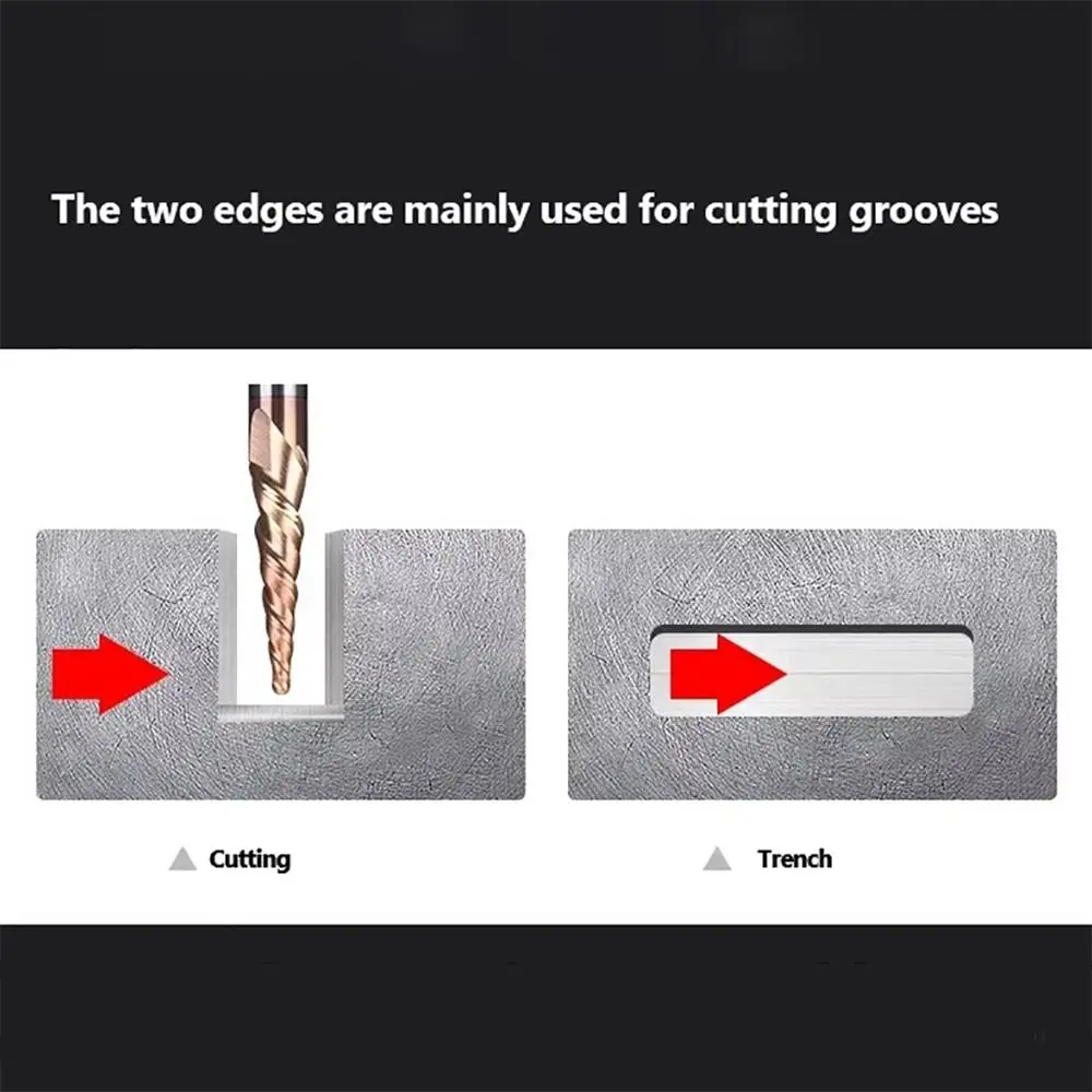 CNC 3D Carving Bits Solid Carbide Tapered Ball Nose End Mill Tapered Ball Nose Spiral Engraving Router Bits Endmill Woodworking