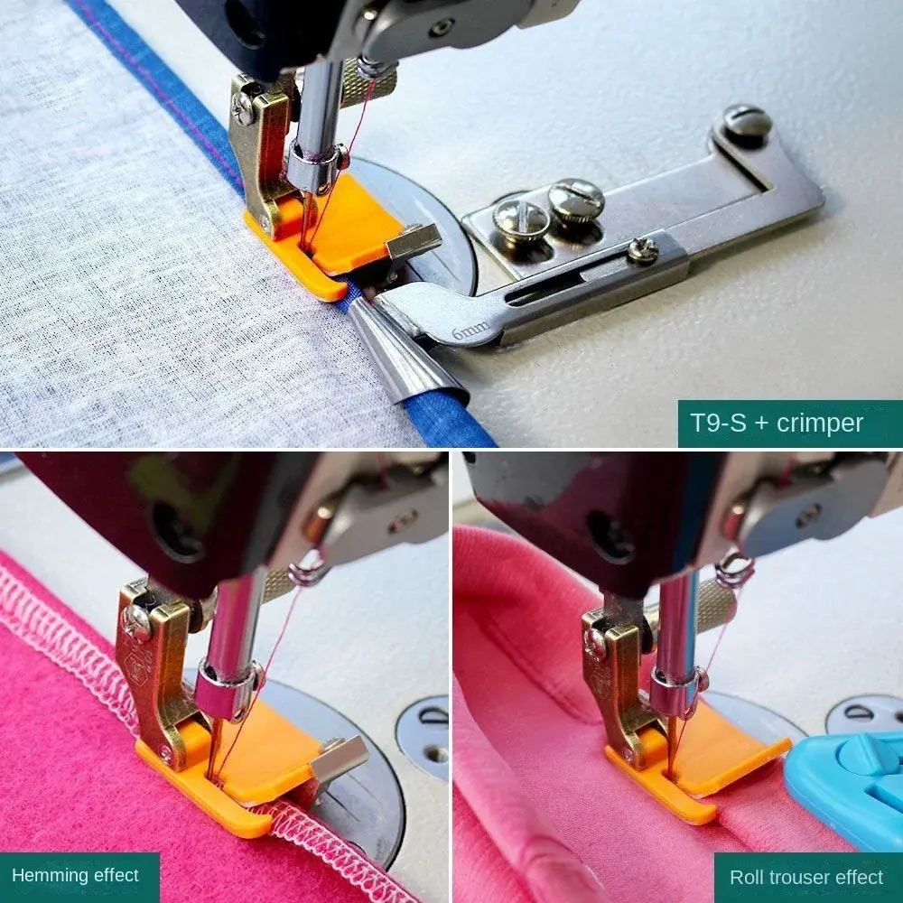 T9-S Sewing Machine Presser Foot Adjustable Multi-function Sewing Machine Edge Wrapping Hemming Folding Presser
