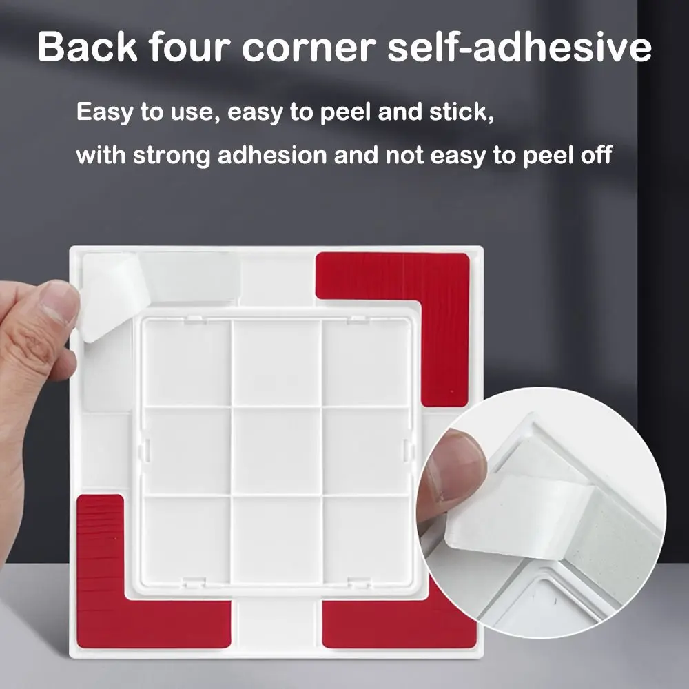 Door Latch Self-adhesive Access Panel Door Plastic White Opening Flap Cover Plate Removable Wall Access Doors Doors Wall Ceiling