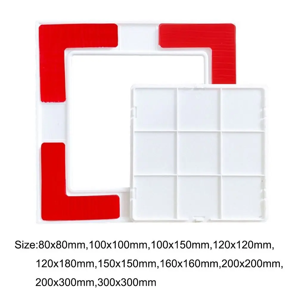 Door Latch Self-adhesive Access Panel Door Plastic White Opening Flap Cover Plate Removable Wall Access Doors Doors Wall Ceiling