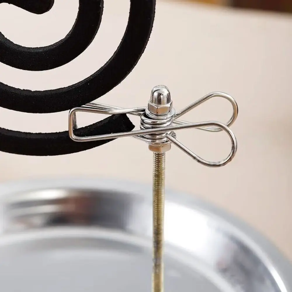 Magnetic Mosquito Coil Bracket Stainless Steel Multi-function Ash Tray Base Incense clip Home Incense Mosquito Repellent