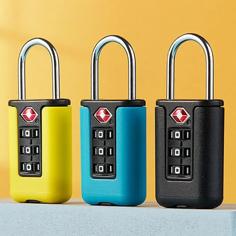 Cabinet Locker Security Tool 3 Digit Combination Lock Contrast Color Padlock Luggage Password Lock TSA Customs Code Lock