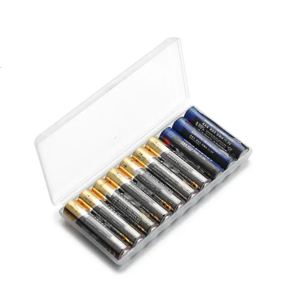 10 Slot Durable Accessories Carrying Storager Box Organizer Container Holder Case Battery Organizer For AAA/AA/18650