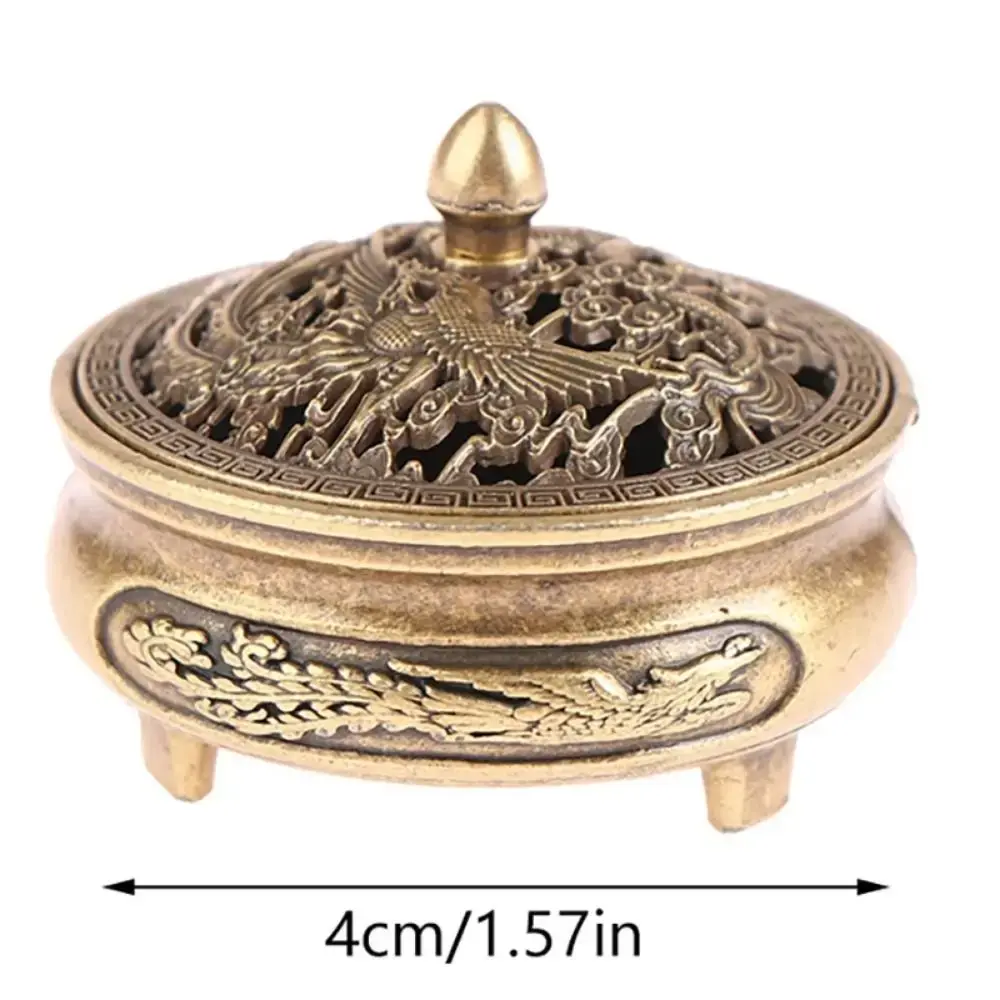 1Pcs Alloy Incense Stick Burner House Furnishings Sandalwood Buddhist Utensils Unique Home Office Decoration