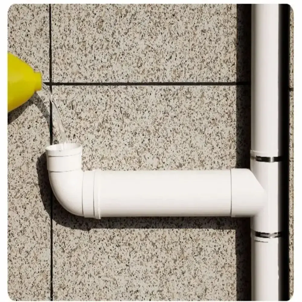 New PVC Tube Repair Patch White Open Tee Drain Pipe Repair Fittings 50 75 110 Tube Connectors Industrial