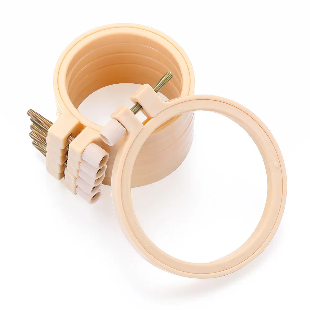7-32cm Adjustable Frame Embroidery Hoop Ring DIY Needlecraft Cross Stitch Plastic Embroidery Hoop Rings Needle Craft Tool