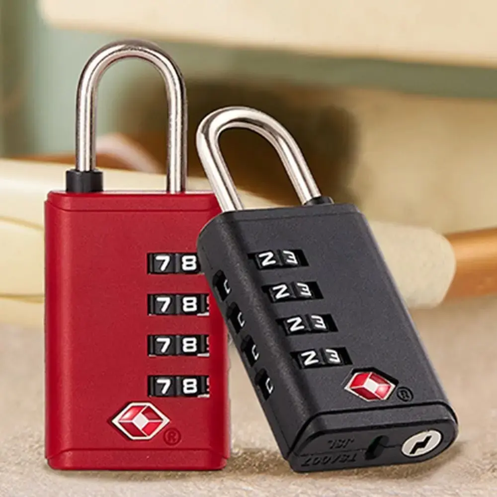 New TSA 4 Digit Combination Lock Anti-theft Security Tool Customs Password Lock Cabinet Padlock for Travel
