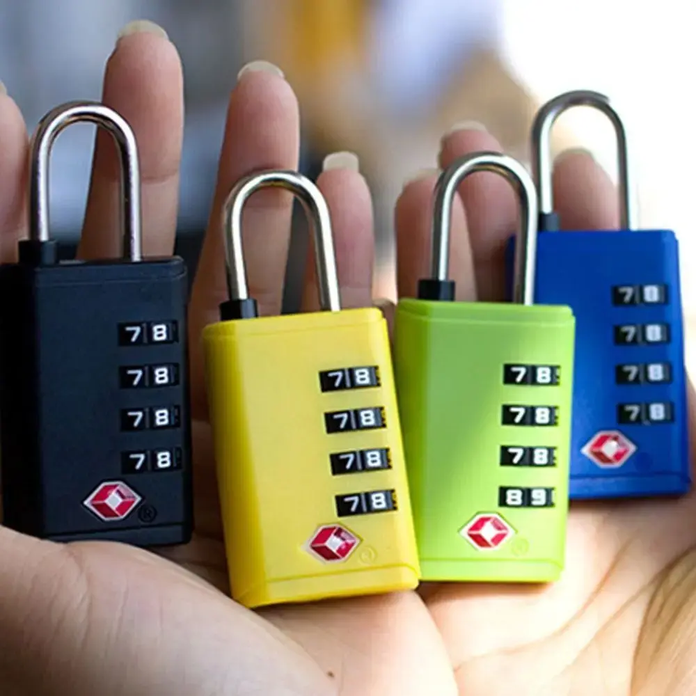 New TSA 4 Digit Combination Lock Anti-theft Security Tool Customs Password Lock Cabinet Padlock for Travel