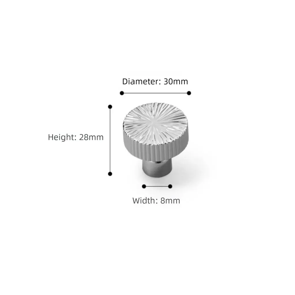 Luxury Zinc alloy Wardrobe Handle Bright Gold French Drawer Knob Anti Fingerprint Line Design Furniture Handle Drawer