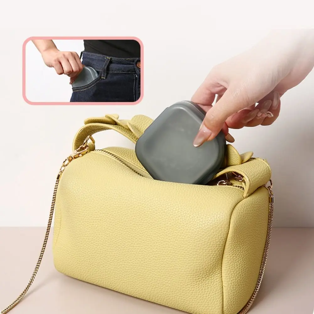 Travel With Mirror Braces Box Draining Portable Orthodontic Retainer Case Mini Denture Storage Box