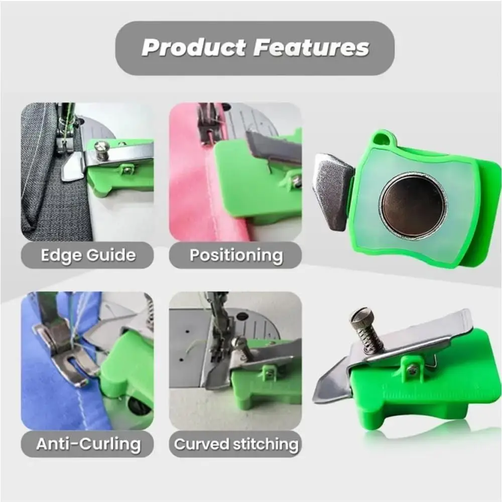 Universal Magnetic Seam Guide Sewing Machine Accessories Multifunctional Sewing Presser Foot Stitching Fabric Alignment Flatcar
