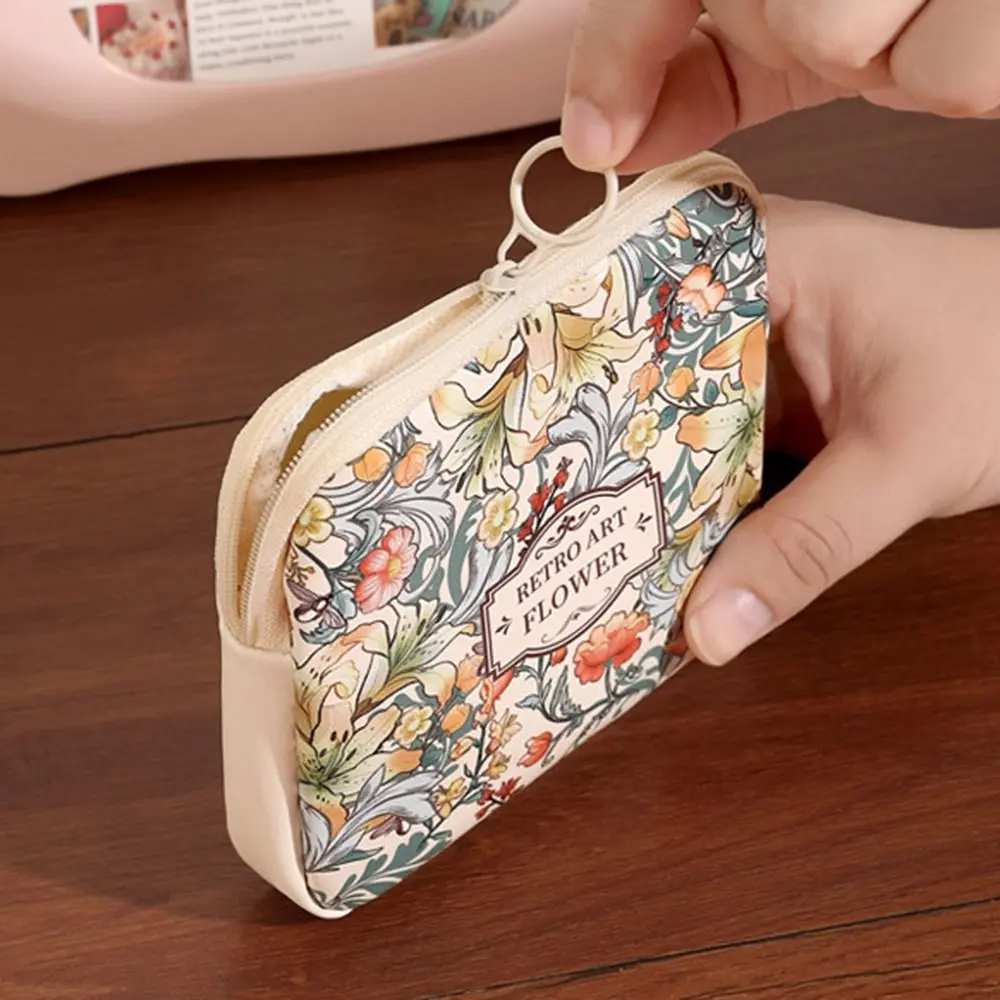 Portable PVC Sanitary Pads Bag Large Capacity Multipurpose Coin Purse Cosmetic Bag