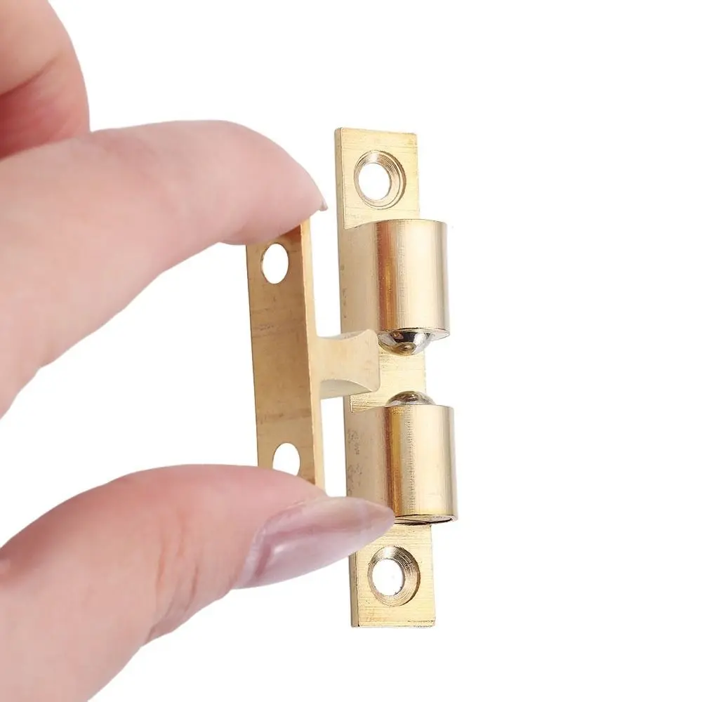 1Pcs Double Spring Steel Ball Bead Lock 40/50/60/70mm Damper Buffer Door Bumper Brass Copper Door Catch Hardware Fittings