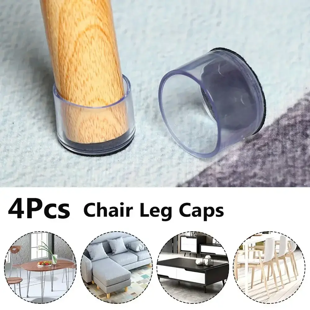 Table Floor Protectors Socks Chair Leg Caps Furniture Feet Silicone Pads Non-Slip Covers