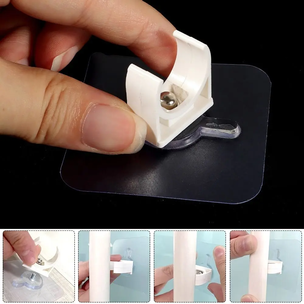 1/5Pcs Punch-free Self-adhesive Pipe Clamp Aquarium Fish Tank Garden Irrigation Water Tube Holder 16/20/25/32/40/50mm