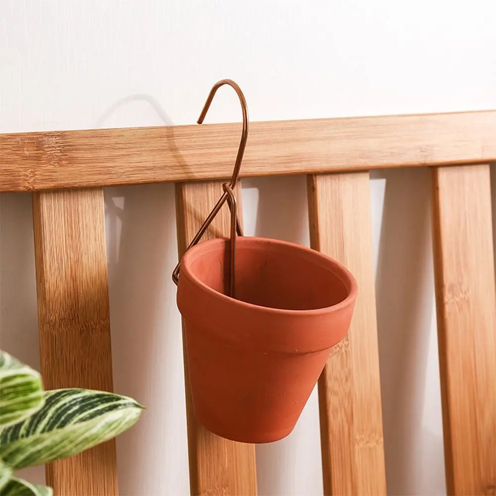 Garden Supplies Pot Hanger Hook Easy to Use Stainless steel Wall Clay Pot Pendant Flower Rack Durable Save Space Hanging Shelf