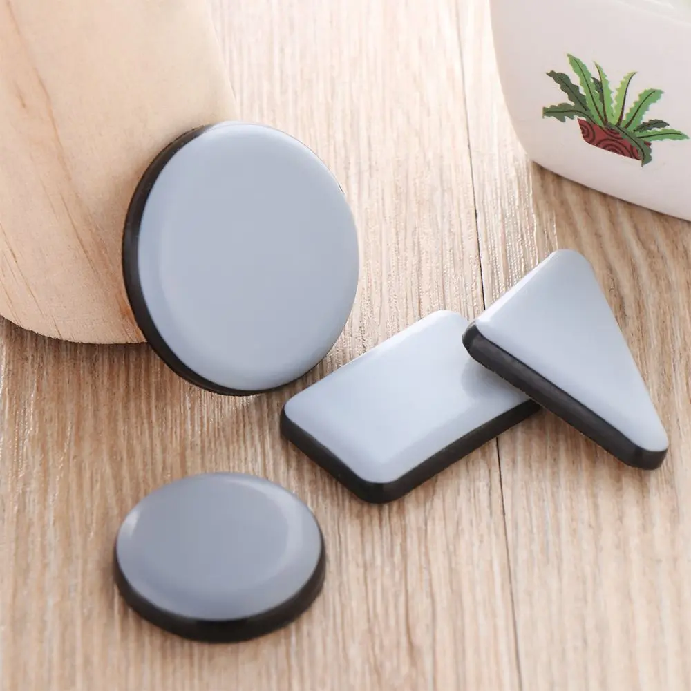4pcs Thickening Home Table Sofa Easy Move Self-Adhesive Bumper Furniture Leg Slider Pads Anti Noisy Floor Protector Slip Mat