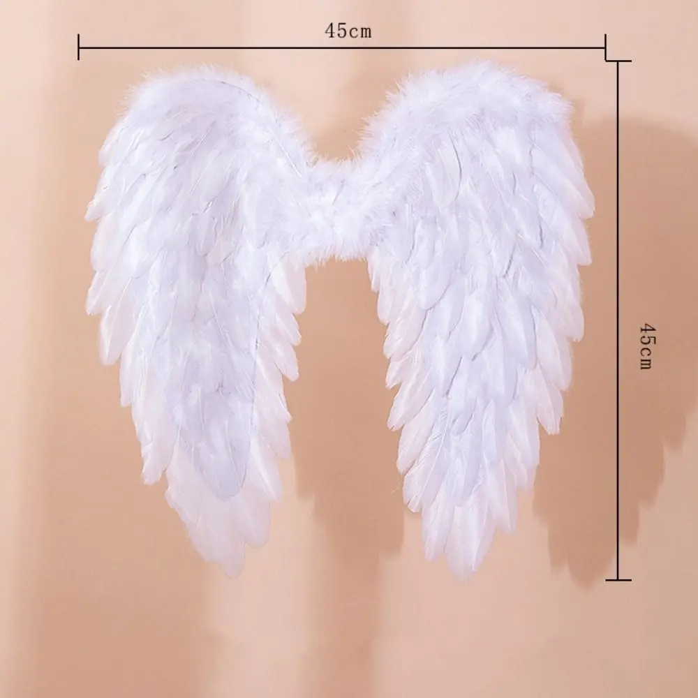 New White Feather Wings Black Handmade Cosplay Little Wings Party Props Angel Wings Christmas