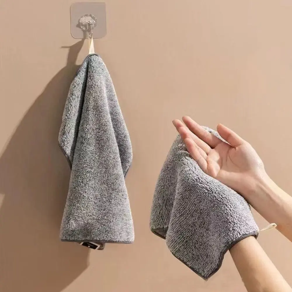 Scouring Pad Kitchen Cleaning Cloths Wiping Rags Microfiber Dishcloths Cleaning Towels Reusable Non-Stick Oil Kitchen Rags