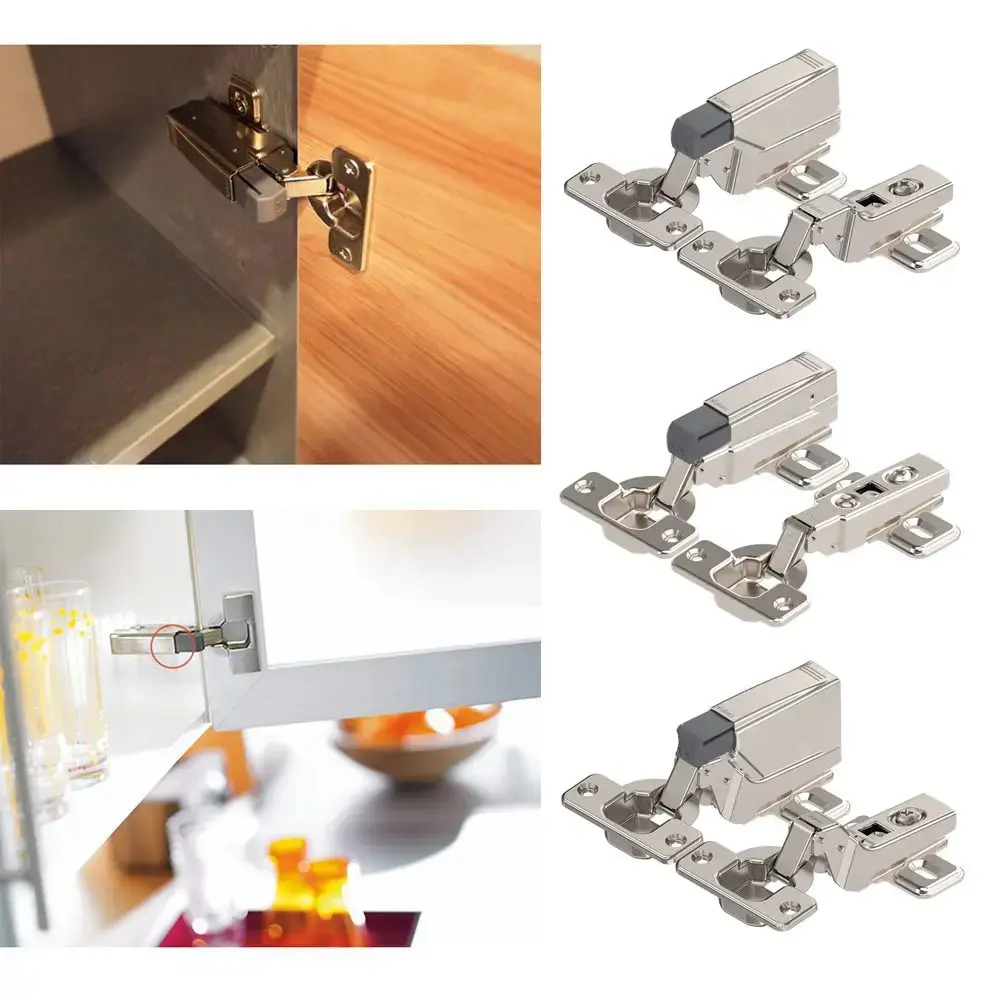 External Fast Loading Wardrobe Cupboard Straight Arm Buffer Hinge Hinge Buffer Damper Automatically Full Overlay Hinge