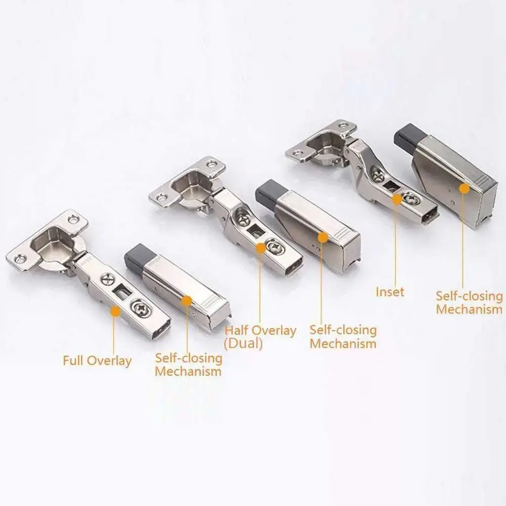 External Fast Loading Wardrobe Cupboard Straight Arm Buffer Hinge Hinge Buffer Damper Automatically Full Overlay Hinge