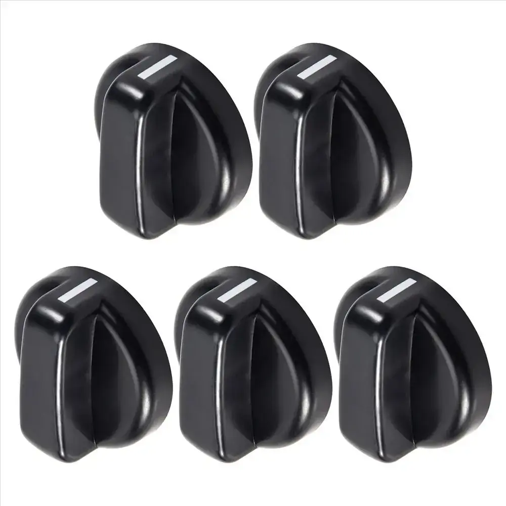 1/2/5Pcs General Gas Stove Cooker Control Knob Plastic Handle 8mm Hob Knobs Range Oven For Benchtop Burner