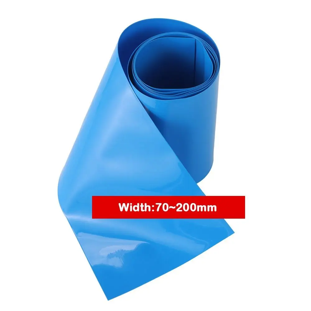 1Meter/Pack New Li-ion Wrap Heat Shrink Tube 18650 Battery Pack PVC Shrinkable Film Multi Sizes 70-200mm Width Tape Sleeves