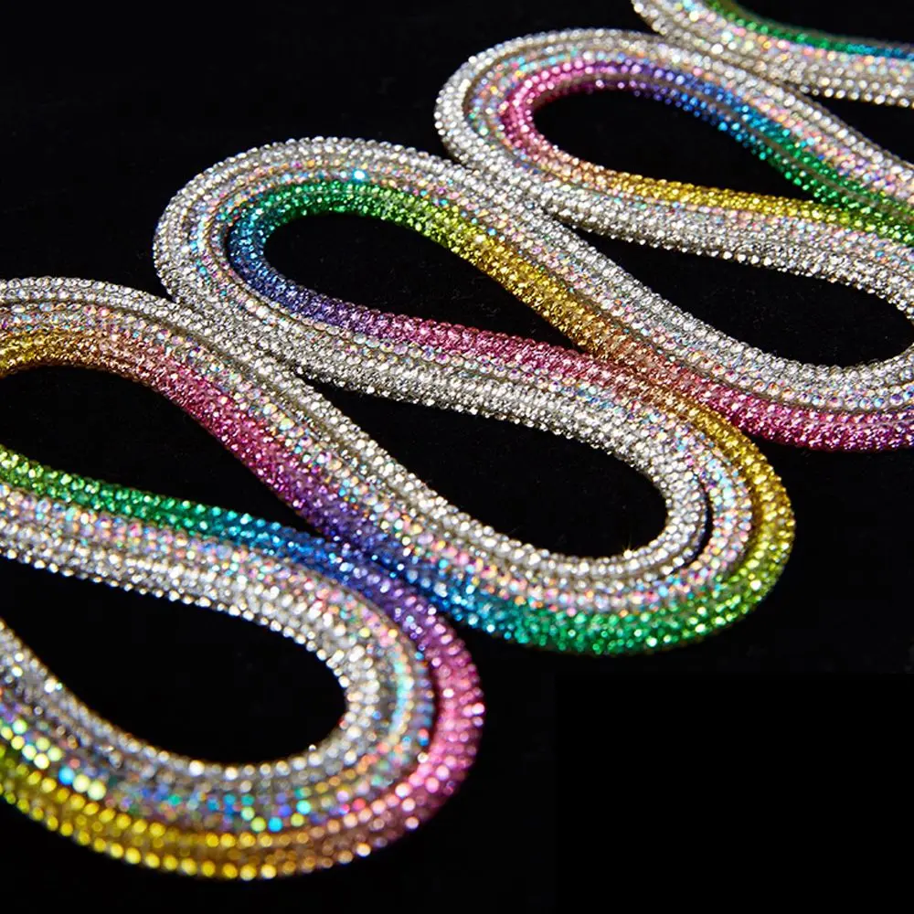 1PC Luxury Drawstring Cross Braiding Strap Rhinestone ShoeLaces Shoe Laces Sneakers Laces Bright Strings