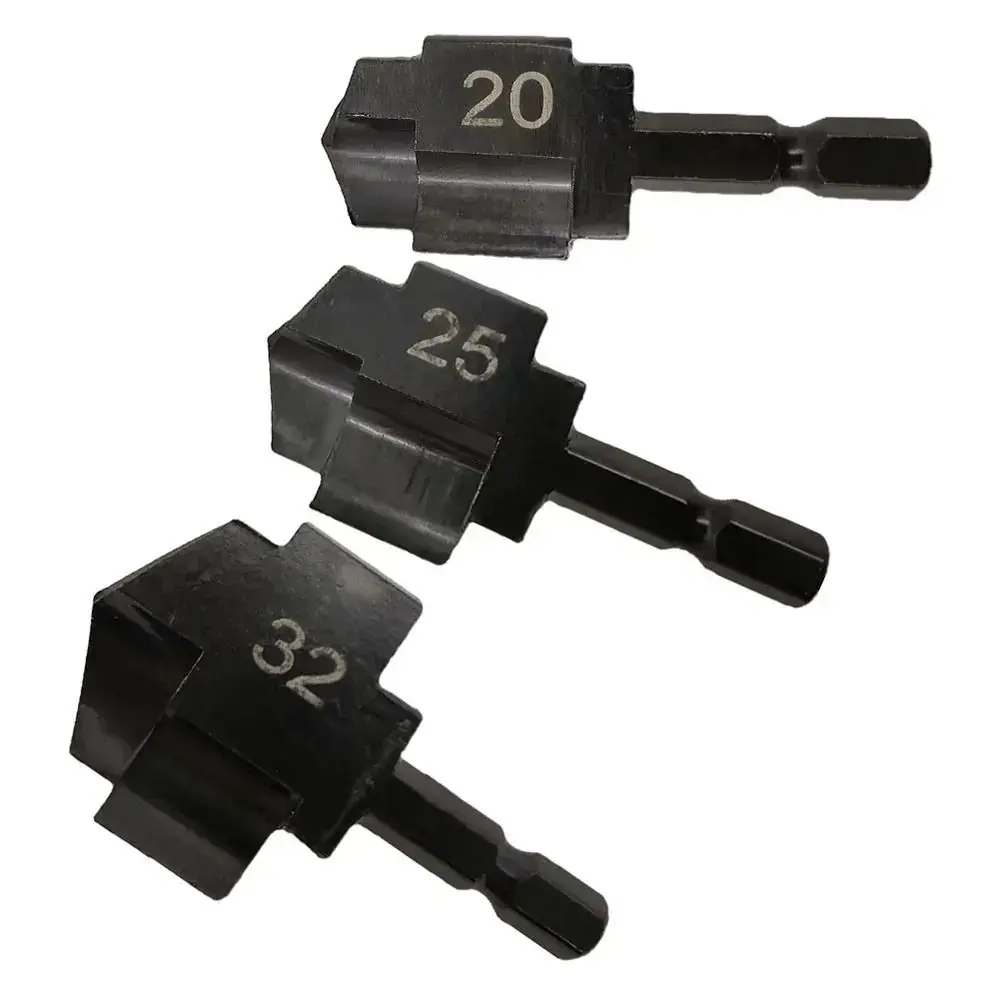 1/3Pcs Water Pipe Expansion PPR Lifting Stepped Drill Bit Hexagon Shank For Plumber Repairing Step Drill 6.35mm
