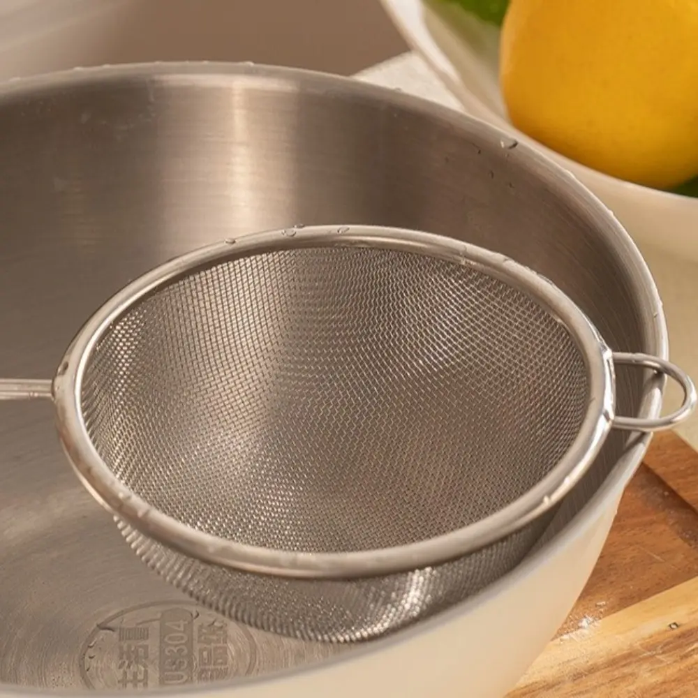 New Stainless Steel Matcha Sifter Very Fine Mesh Easy to Clean Fine Mesh Strainer Rust-Proof Small Cocktail Sieve for Kitchen