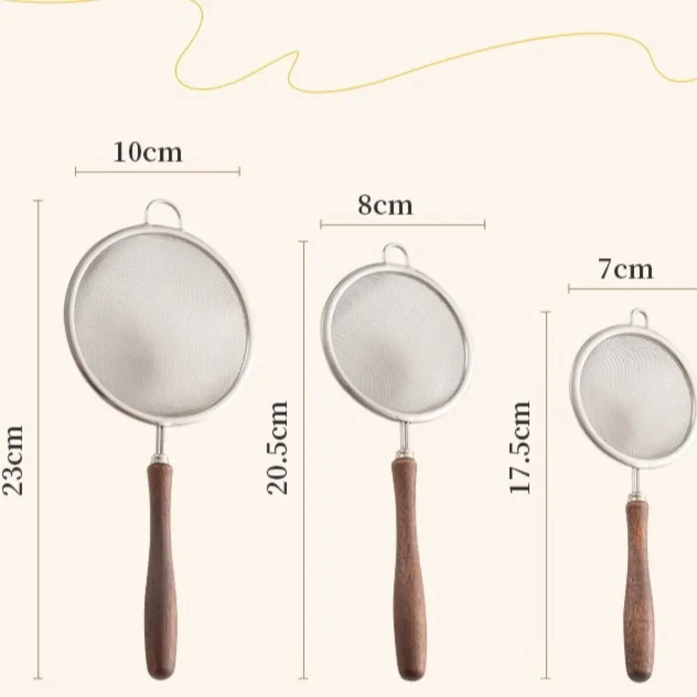 New Stainless Steel Matcha Sifter Very Fine Mesh Easy to Clean Fine Mesh Strainer Rust-Proof Small Cocktail Sieve for Kitchen